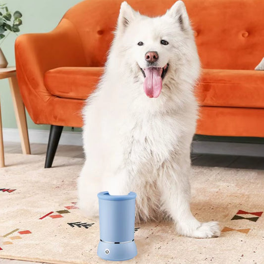 Dog Pet Paw Washer Automatic Paw Foot Cleaner with Rechargeable Cup for Small Medium Large Breed Dogs Cats Paw Foot Washer Cup