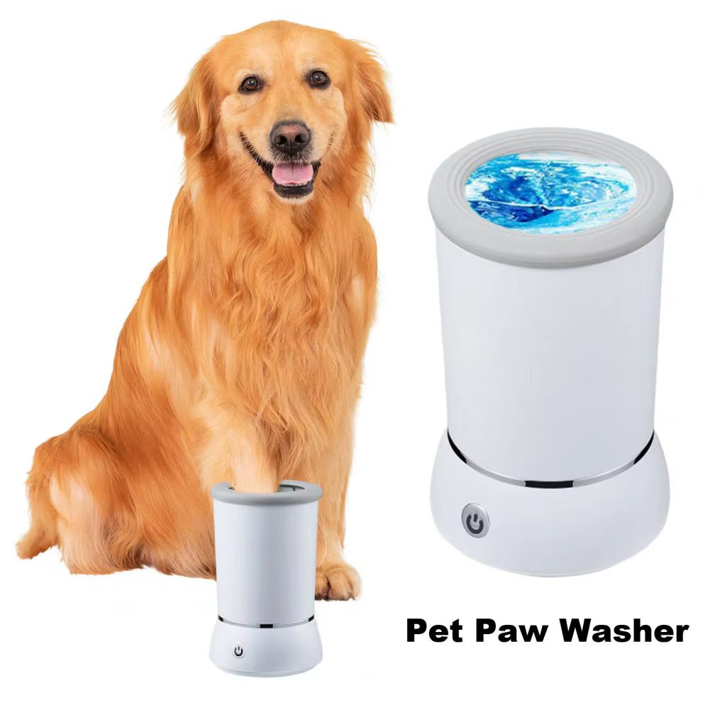 Dog Pet Paw Washer Automatic Paw Foot Cleaner with Rechargeable Cup for Small Medium Large Breed Dogs Cats Paw Foot Washer Cup